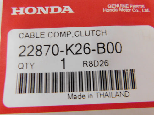 Honda MSX SF 125 Grom Clutch Cable Genuine OEM 2016-2017 22870-K26-B00